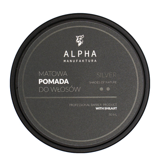 Mocna matowa pomada do włosów Silver 50ml | Alpha